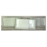 Assorted Dental Milk Glass Trays For Dental Cabinet