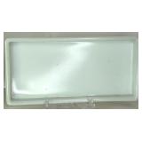 Assorted Dental Milk Glass Trays For Dental Cabinet