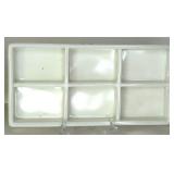 Assorted Dental Milk Glass Trays For Dental Cabinet