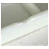 Assorted Dental Milk Glass Trays For Dental Cabinet