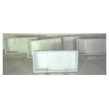 Assorted Dental Cabinet Milk Glass Trays