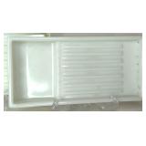 Assorted Dental Cabinet Milk Glass Trays