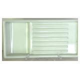 Assorted Dental Cabinet Milk Glass Trays
