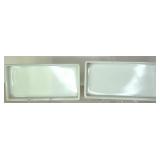 Assorted Dental Cabinet Milk Glass Trays