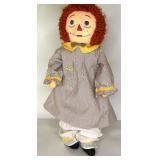 Raggedy Ann and Andy Dolls Lot - Set of 4 Classic Plush Dolls