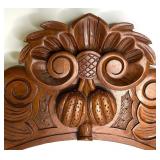 Group of Handcrafted Pottery Vessels and Carved Wood Accent