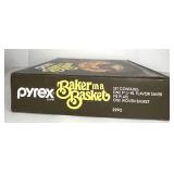 Assorted Vintage Table Linens, Decor and NEW OLD STOCK Pyrex Pie Plate