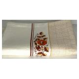 Assorted Vintage Table Linens, Decor and NEW OLD STOCK Pyrex Pie Plate