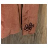 Givenchy Sport Velvet Blazer Size 16 Brown Satin Lining