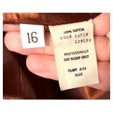 Givenchy Sport Velvet Blazer Size 16 Brown Satin Lining