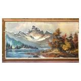 Double Sided Framed Landscape Oil Paintings, Signed and Unsigned