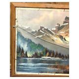 Double Sided Framed Landscape Oil Paintings, Signed and Unsigned