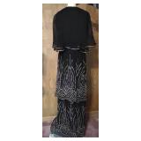 Janice Wainwright at Forty Seven Poland Street Black Beaded Dress UK 14 US 12