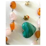 Stone Necklace & Pendant, Bracelet, Travel Case & Briefcase