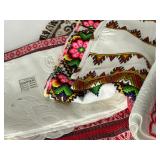Lot of Vintage Linen and Embroidered Textile Decor