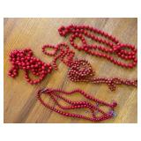 Ukrainian Embroidered Blouse and Folk Costume Accessories Set