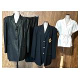 Jones New York 20W Top and Onyx Nite by Wendye Chaitin Pants Set, Navy Ralph Lauren Blazer, Plus Size