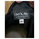 Robbie Bee Maroon Dress & Positive Attitudes 2-Piece Suit & Onyx Size 20 Dress