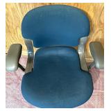 Office Task Chair with Adjustable Armrests and Rolling Base