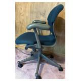 Office Task Chair with Adjustable Armrests and Rolling Base