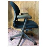 Office Task Chair with Adjustable Armrests and Rolling Base