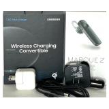 Plantronics Marque 2 Bluetooth Headset, USB Chargers, and Cable Bundle