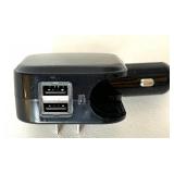 Plantronics Marque 2 Bluetooth Headset, USB Chargers, and Cable Bundle