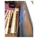 Bedroom Suite: Lowboy Dresser with Mirror, Tallboy Dresser, Bed Frame, 2 Nightstands