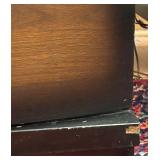 Bedroom Suite: Lowboy Dresser with Mirror, Tallboy Dresser, Bed Frame, 2 Nightstands