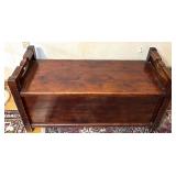 Rustic Solid Cedar Blanket Chest