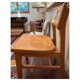 Vintage Childs Wooden Side Chair with wear