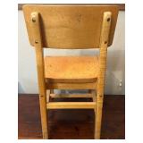 Vintage Childs Wooden Side Chair with wear