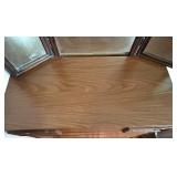 Bassett Mid-Century Highboy Dresser with Carved Mirror