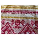 Lot of 2 Vintage Handcrafted Bedspreads and Table Runner