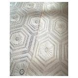 Lot of 2 Vintage Handcrafted Bedspreads and Table Runner