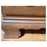 Six-Drawer Dresser With Mirror, Medium Wood Finish