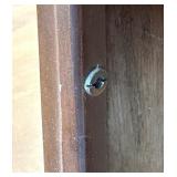 Vintage Wood Side Chair and Ornate Wall Mirror. SEE ALL PHOTOS