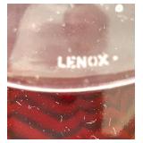 Ruby Red & Clear Glassware Lot - Lenox, Vintage Bowls, Plates, Pitcher