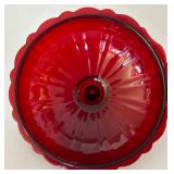 Ruby Red & Clear Glassware Lot - Lenox, Vintage Bowls, Plates, Pitcher