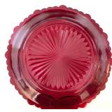 Ruby Red & Clear Glassware Lot - Lenox, Vintage Bowls, Plates, Pitcher