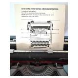 Olivetti Underwood Ventura Portable Typewriter with Case and Instructions