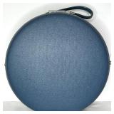 Vintage American Tourister Tri-Taper Blue Round Hat Box Luggage