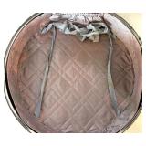 Vintage American Tourister Tri-Taper Blue Round Hat Box Luggage