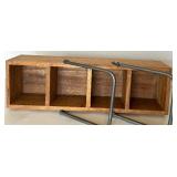 Wood Kitchen/Bathroom/Office Organizers and Step Stool Lot
