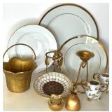 Naiper Pineapple Table Lighter & Gold Decor Mixed Lot