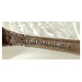 Lunt Sterling Silver Spoon with Glass and Linen Assortment