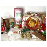 Holiday and Christmas Decor Assortment, Includes Old World Santa