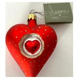 Valentine Collectibles Lot - TY Beanie Baby Valentina, Wedgwood Crystal Heart, Brush