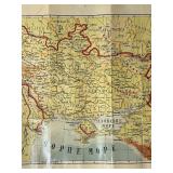 Early 1980s Soviet Propaganda Poster USSR Economic Plan 1981-1985 and Map