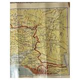 Early 1980s Soviet Propaganda Poster USSR Economic Plan 1981-1985 and Map